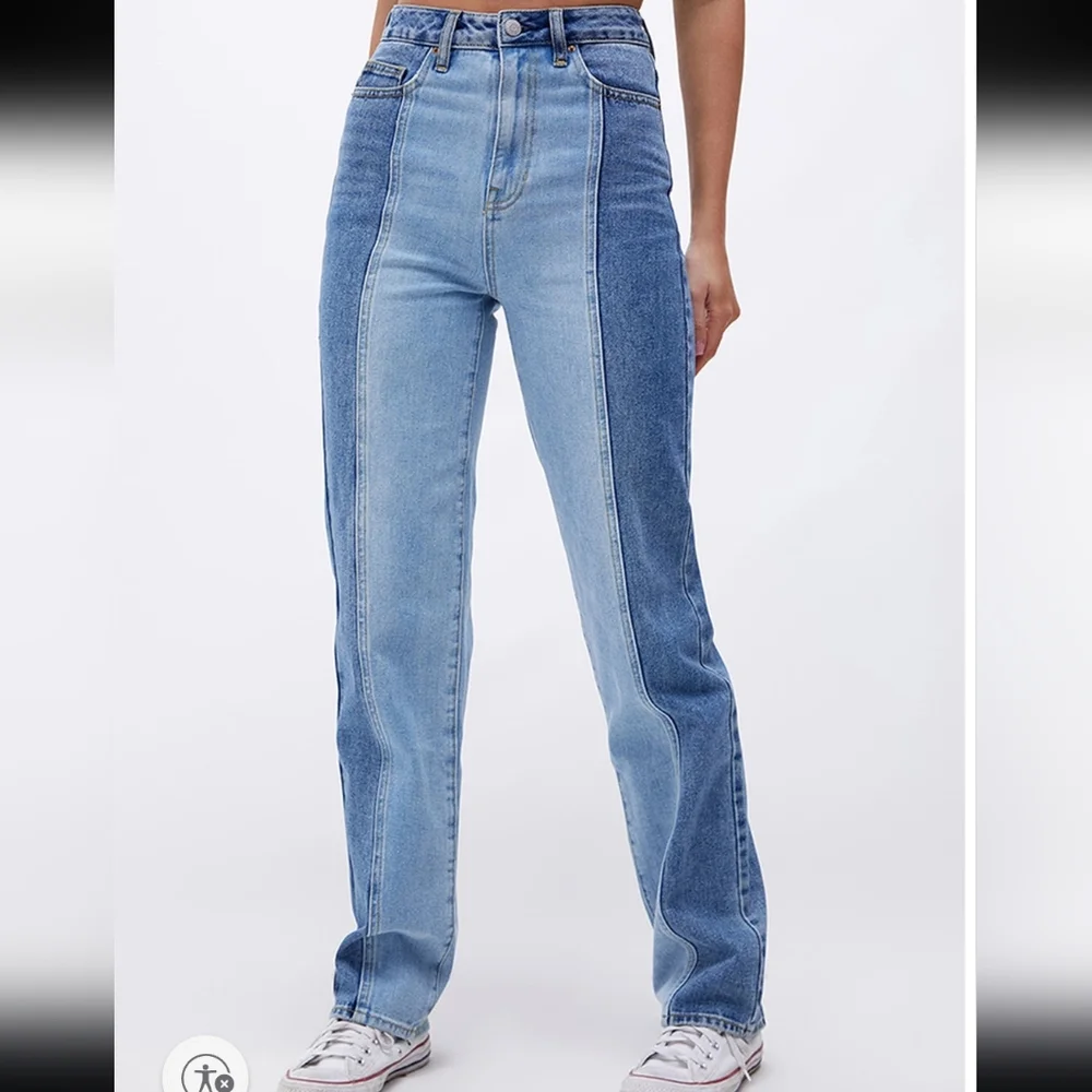 PacSun Women's Blue Two-Tone Jeans. Size 25 - Picture 1 of 16